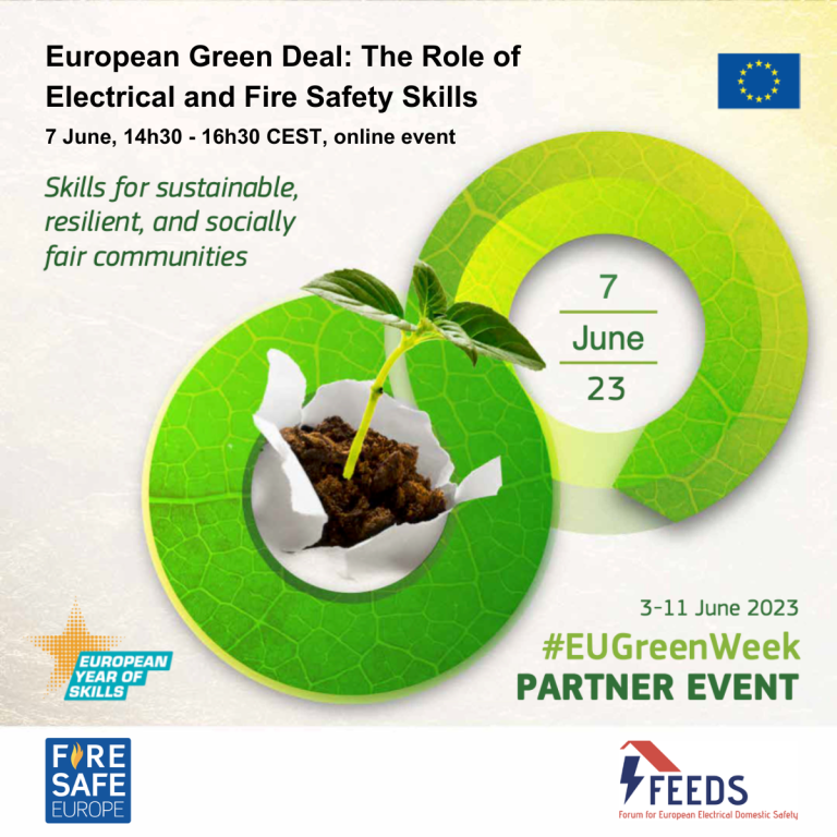EU Green Week 2023 Webinar: The Role of Electrical and Fire Safety Skills in the European Green Deal